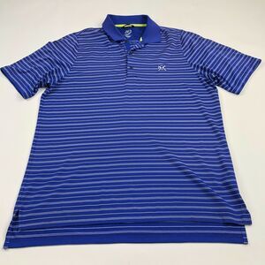 Zero Restriction Mens Tour Series Golf Polo Shirt Button Size Large Short Sleeve